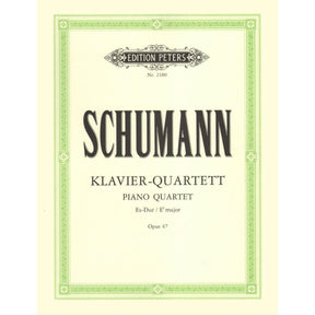 Schumann, Robert - Piano Quartet in E-flat Major, Op 47 Peters Edition