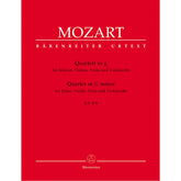 Mozart, WA - Piano Quartet in g minor, K 478 - Violin, Viola, Cello, and Piano - edited by Hellmut Federhofer - Bärenreiter Verlag URTEXT