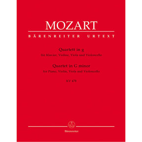Mozart, WA - Piano Quartet in g minor, K 478 - Violin, Viola, Cello, and Piano - edited by Hellmut Federhofer - Bärenreiter Verlag URTEXT