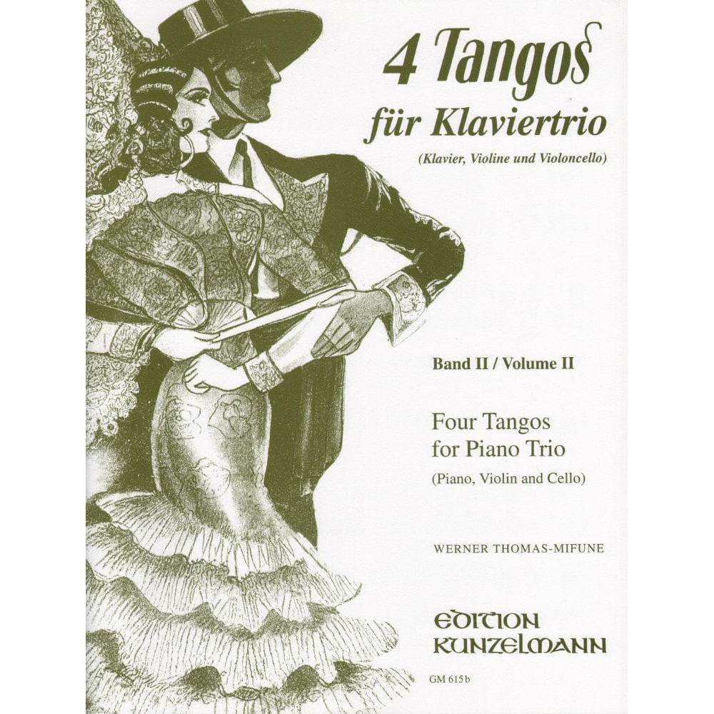 Thomas-Mifune - Four Tangos for Piano Trio, Volume 2 Published by Edition Kunzelmann