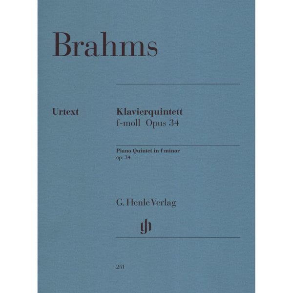 Brahms Piano Quintet Op 34 - Henle Verlag URTEXT