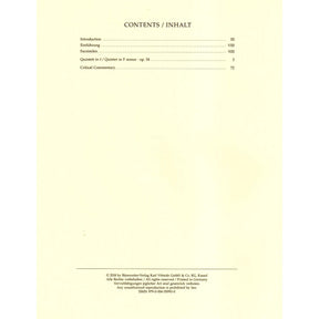 Brahms, Johannes - Piano Quintet in F minor, Op. 34 - Barenreiter Urtext