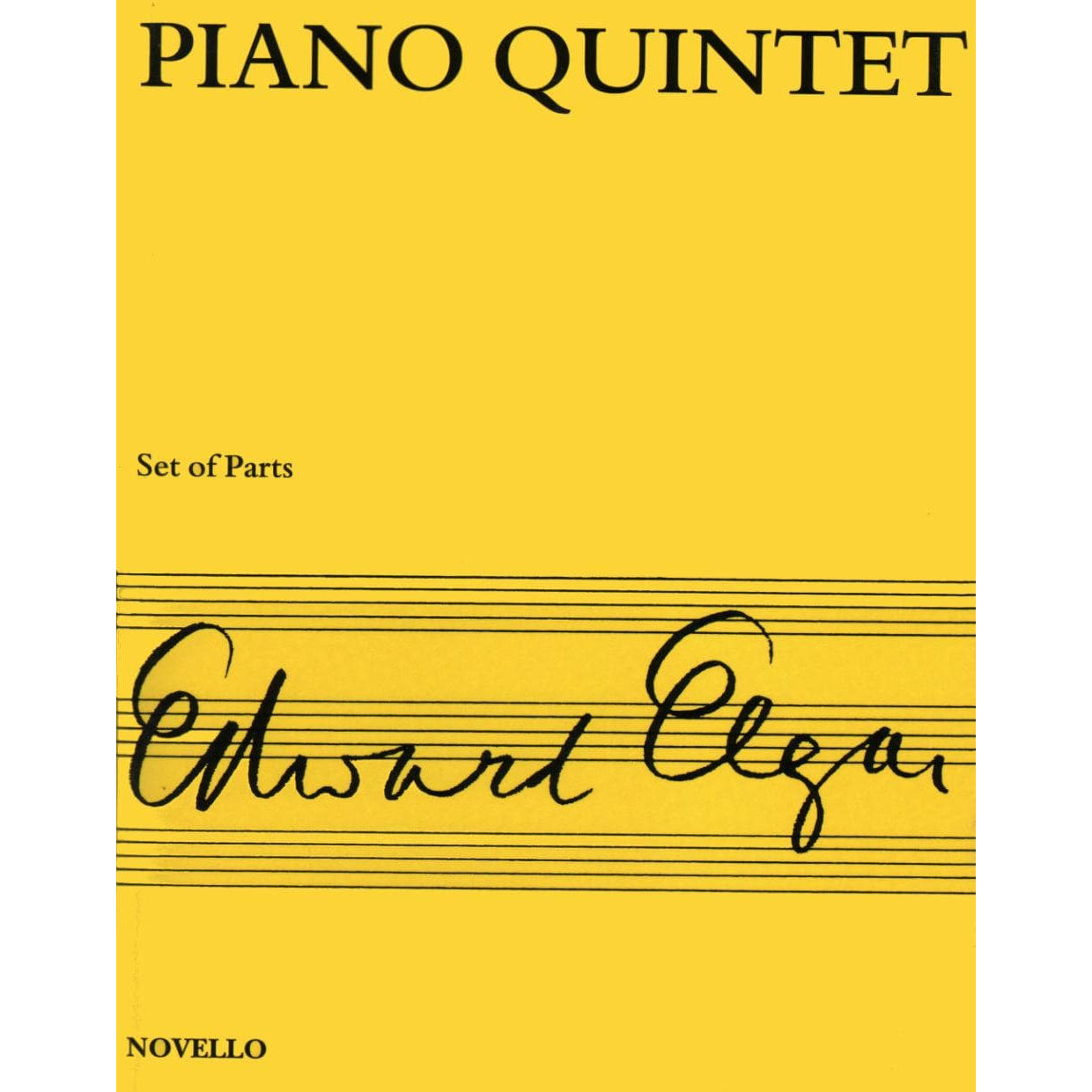 Elgar, Edward - Piano Quintet in a minor, Op 84 - Two Violins, Viola, Cello, and Piano - Novello Edition