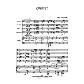 Elgar, Edward - Piano Quintet in a minor, Op 84 - Two Violins, Viola, Cello, and Piano - Novello Edition