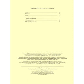 Dvorak, Antonin - Piano Quintet in A major, op. 5 - for Two Violins, Viola, Cello, and Piano - edited by Burghauser and Solc - Barenreiter URTEXT