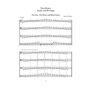 Brown, Susan - Two Octave Scales and Bowings - SCORE - Tempo Press