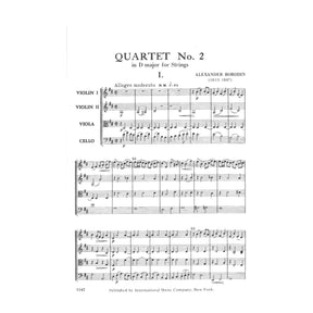 Borodin, Alexander - Quartet No 2 in D Major (1881) - Mini Score ONLY - International Edition
