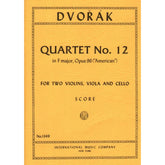 Dvorák, Antonín - String Quartet No 12 in F Major, Op 96 ("American") - Mini Score ONLY - International Edition