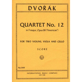 Dvorák, Antonín - String Quartet No 12 in F Major, Op 96 ("American") - Mini Score ONLY - International Edition