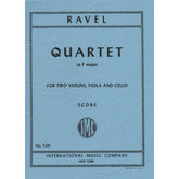 Ravel, Maurice - String Quartet in F Major - Score - edited by the Paganini Quartet - International Music Company