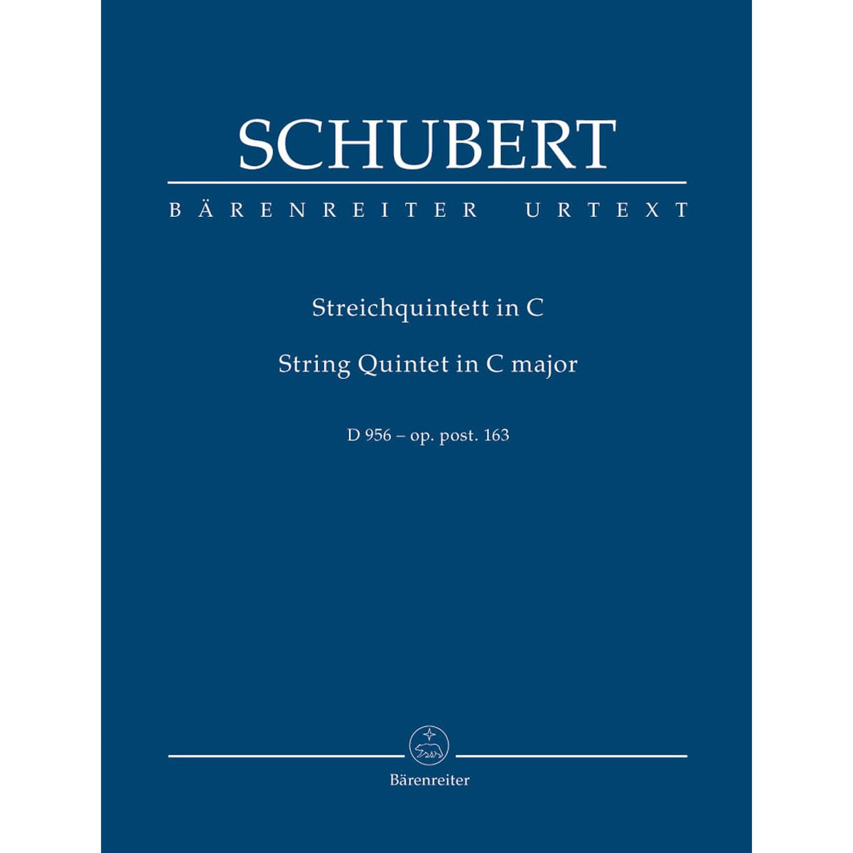 Schubert, Franz - String Quintet in C Major, Op. 163, D 956 - SCORE ONLY - Barenreiter URTEXT