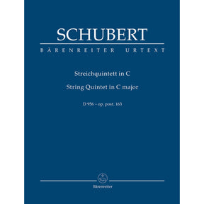Schubert, Franz - String Quintet in C Major, Op. 163, D 956 - SCORE ONLY - Barenreiter URTEXT