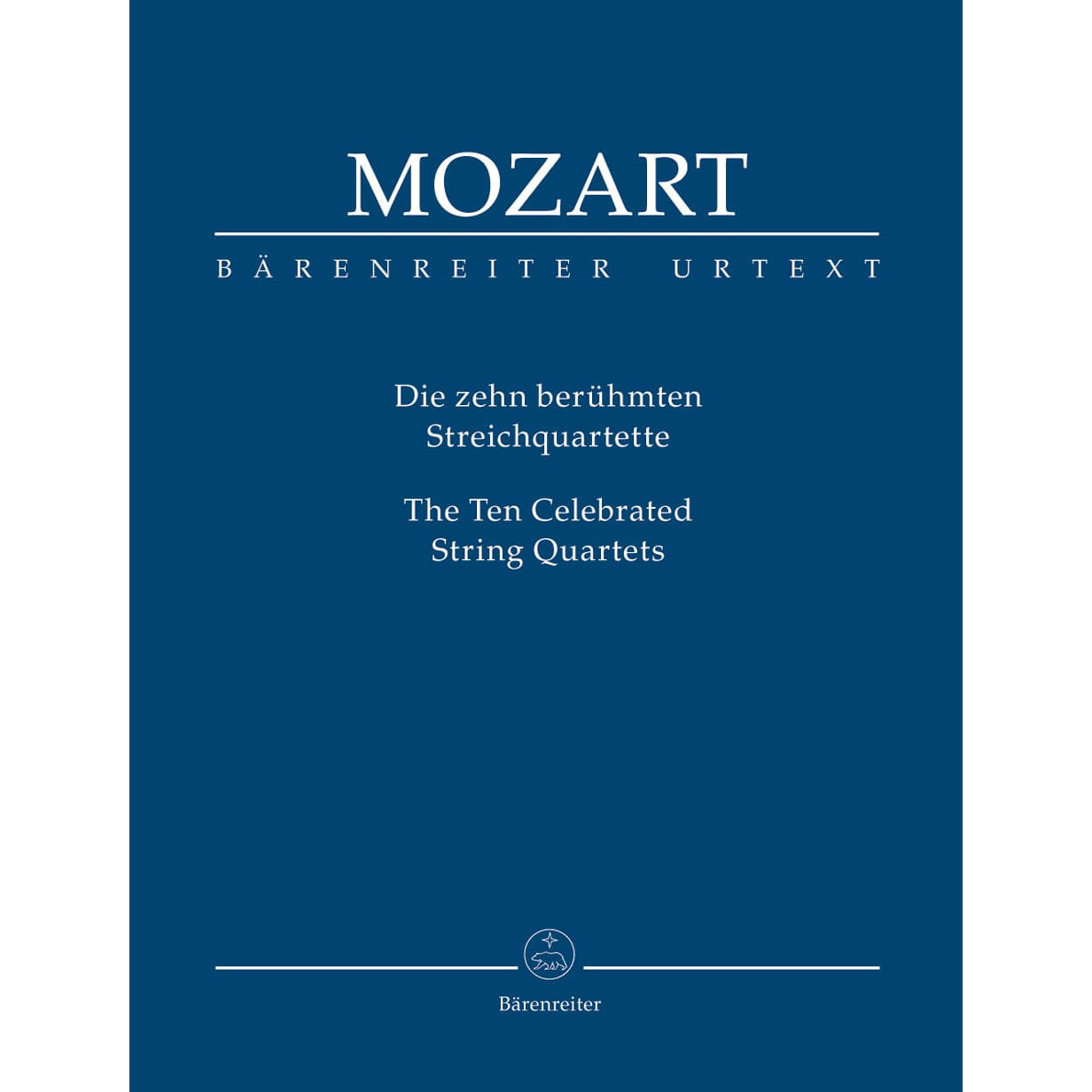 Mozart - Ten Celebrated String Quartets - Barenreiter URTEXT - Study Score Only