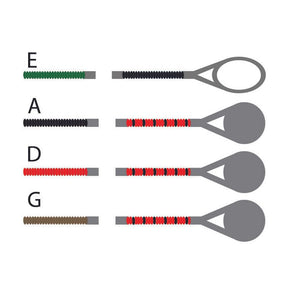 Pirastro Obligato Violin String Set - Steel E, Silver D - 4/4 Size - Medium Gauge - Loop End
