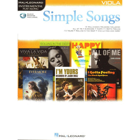 Simple Songs - 14 Well-Known Melodies - for Viola with Audio Access Included - Hal Leonard Instrumental Play-Along