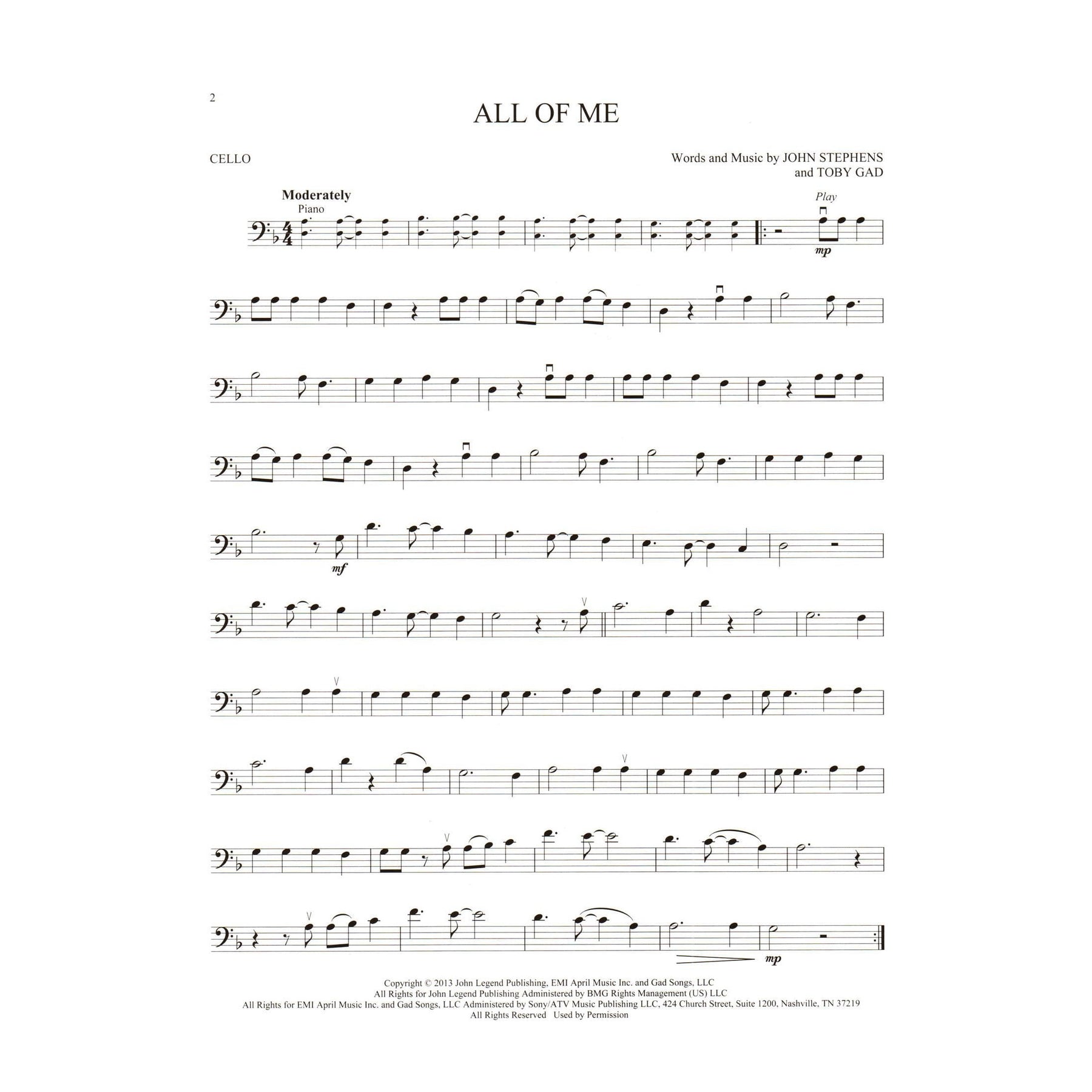 Simple Songs - 14 Well-Known Melodies - for Cello with Audio Access Included - Hal Leonard Instrumental Play-Along