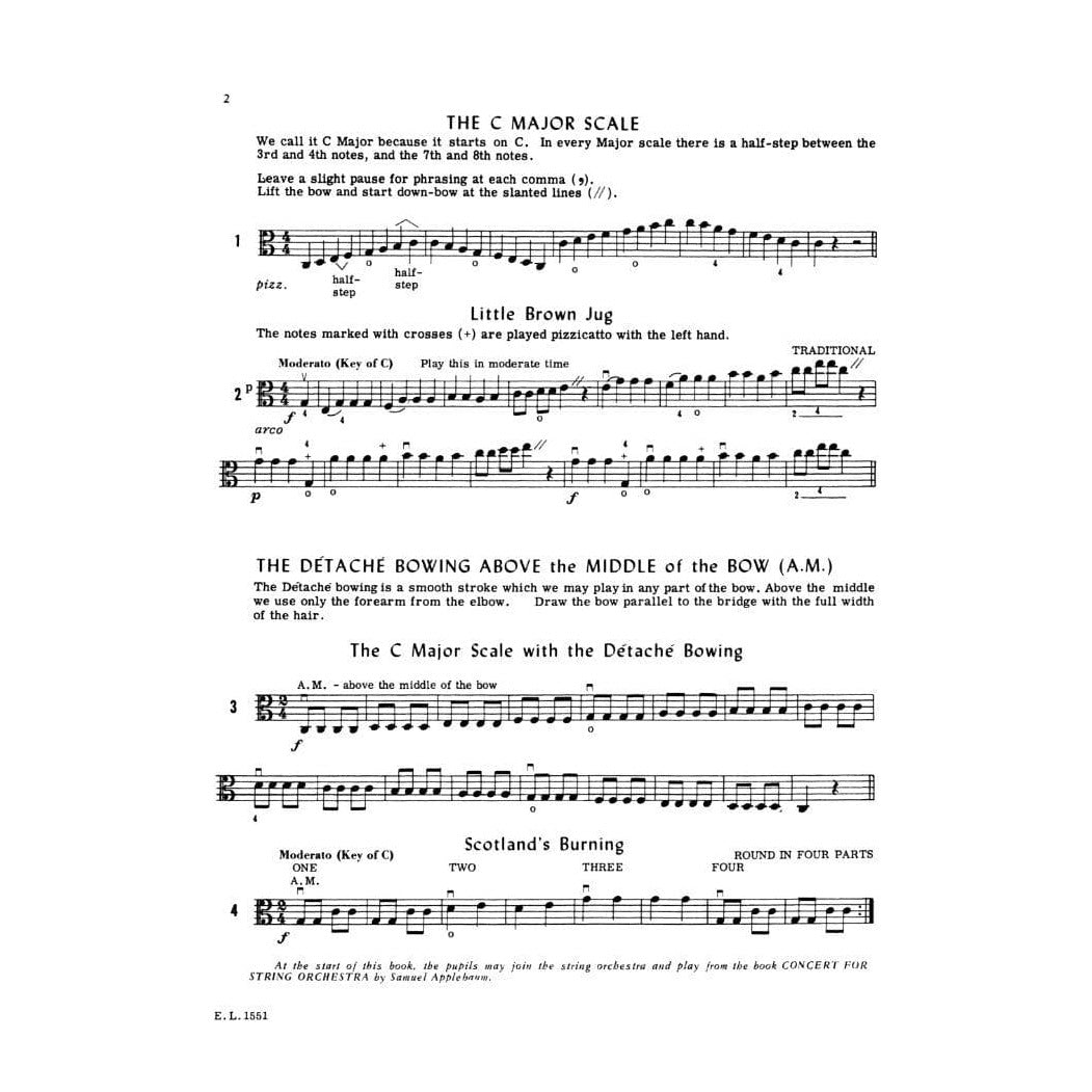 Applebaum, Samuel - String Builder - Book 2 for Viola - Belwin/Mills Publication