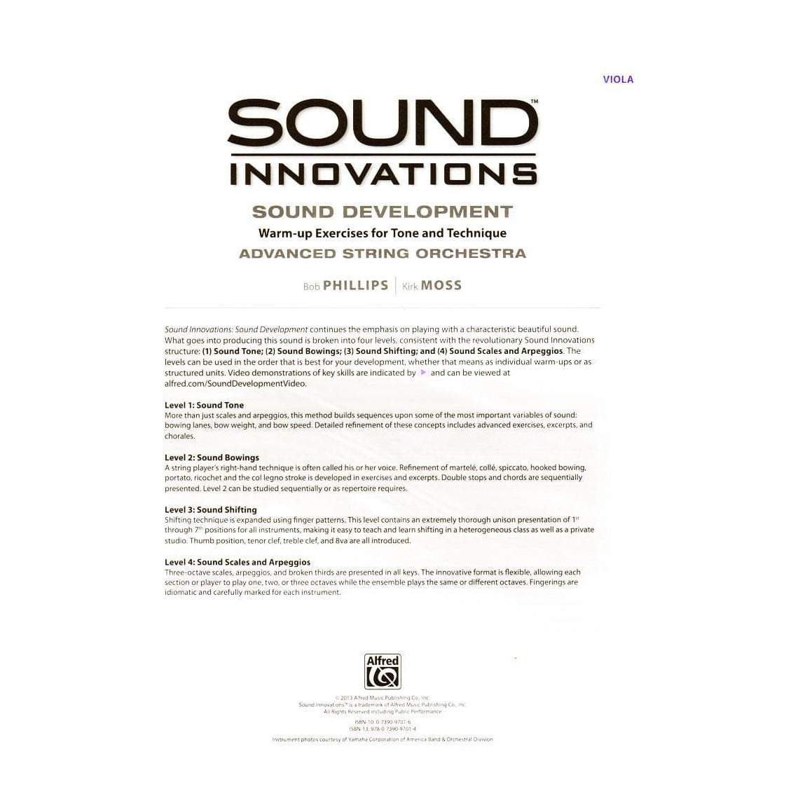 Sound Innovations - Sound Development - Advanced String Orchestra - Viola - Phillips and Moss - Alfred