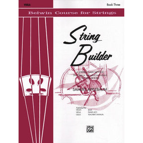Applebaum, Samuel - String Builder - Book 3 for Viola - Belwin/Mills Publication