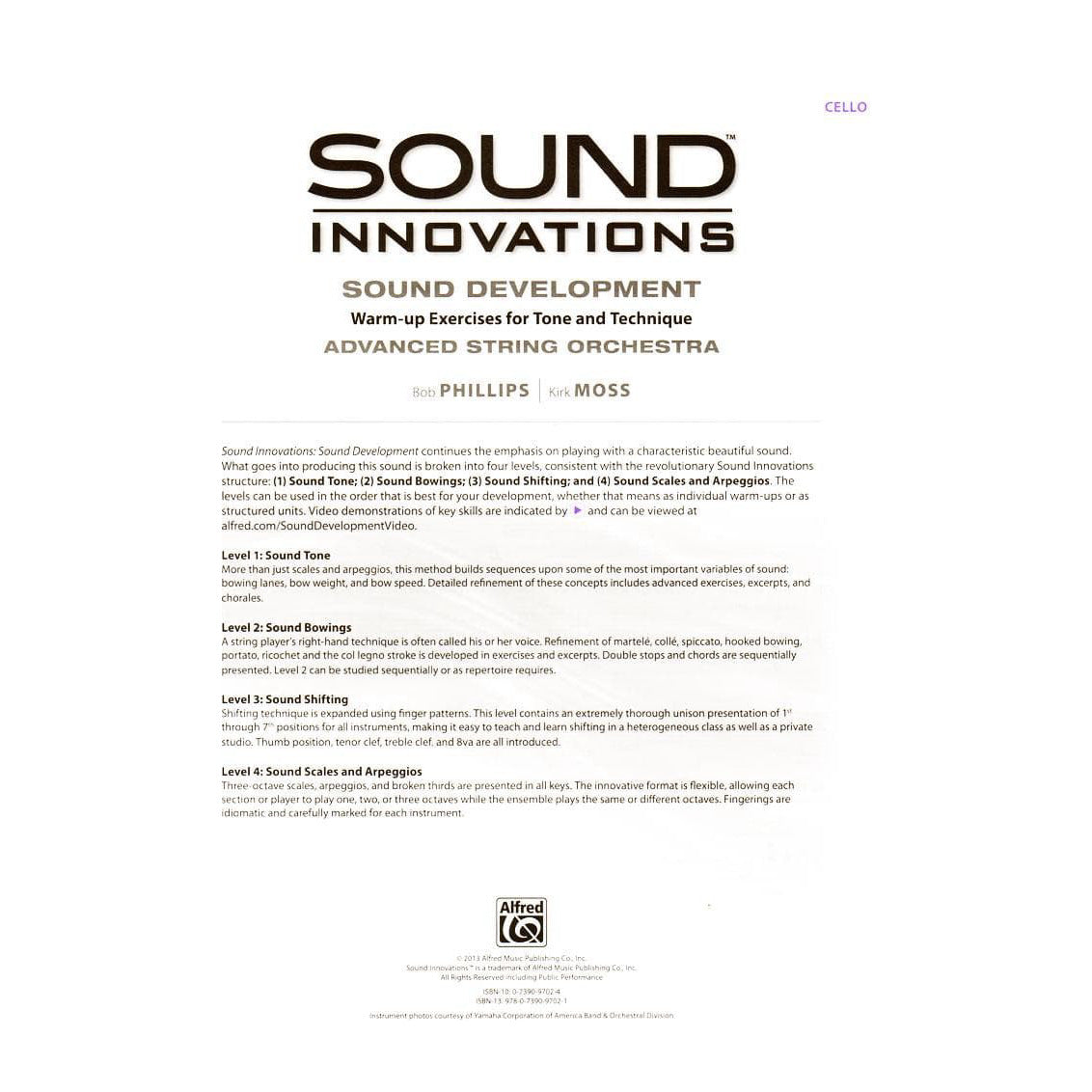Sound Innovations - Sound Development - Advanced String Orchestra - Cello - Phillips and Moss - Alfred