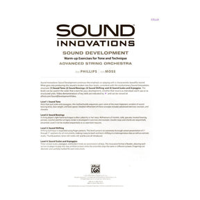 Sound Innovations - Sound Development - Advanced String Orchestra - Cello - Phillips and Moss - Alfred