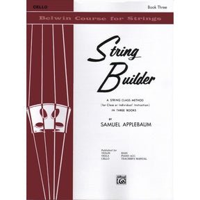 Applebaum, Samuel  - String Builder Book 3 for Cello - Belwin/Mills Publication