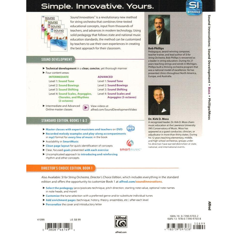 Sound Innovations - Sound Development - Advanced String Orchestra - Bass - Phillips and Moss - Alfred