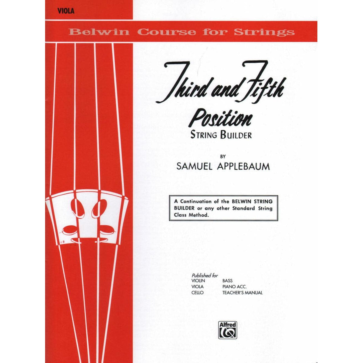 Applebaum, Samuel - 3rd & 5th Position String Builder for Viola - Belwin/Mills Publication
