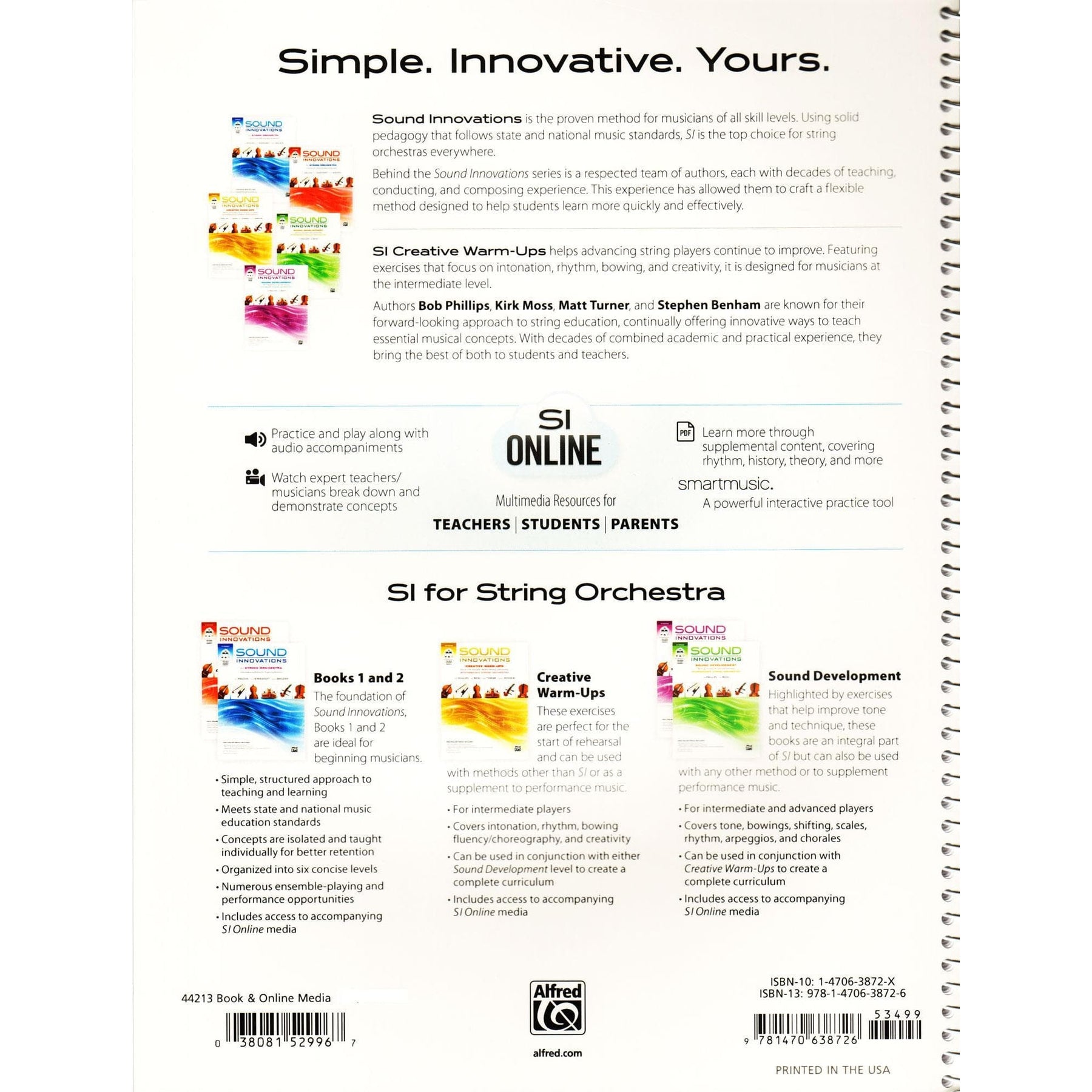 Sound Innovations - Creative Warm-Ups - Teacher's Score - Intermediate String Orchestra Method by Phillips, Moss, Turner, Benham - Alfred