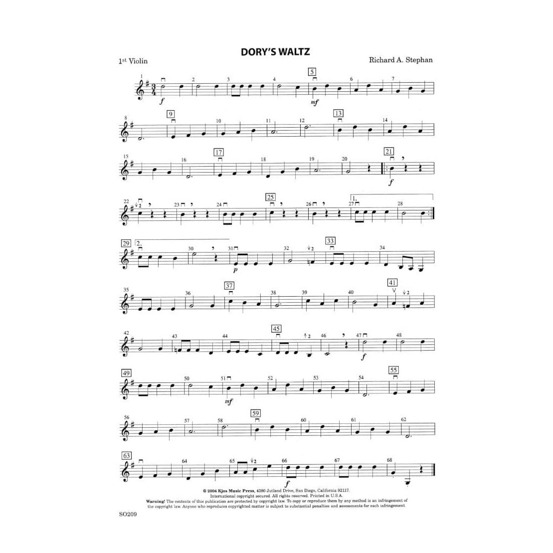Stephan-Artisty in Strings 1, Dory's Waltz