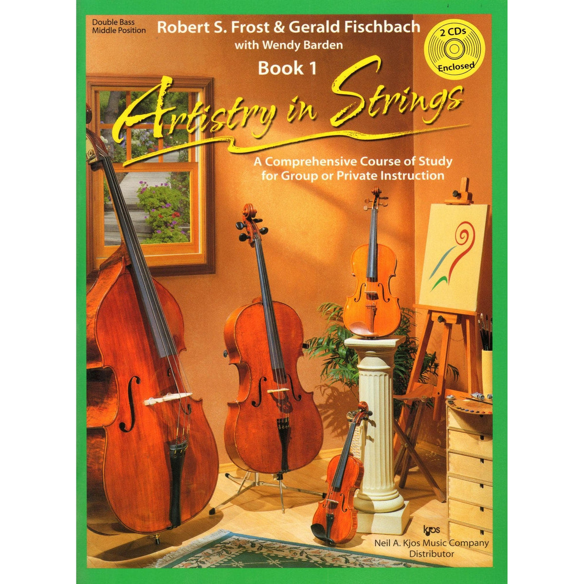 Frost/Fischbach/Barden - Artistry in Strings, Book 1 - Bass (Middle Position) - Book/2-CD set - Neil A Kjos Music Co