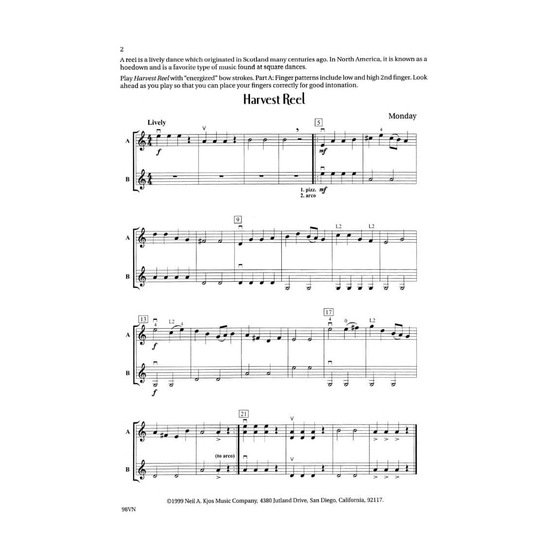 Baker Monday / McAllister - Strings Extraordinaire! - Violin - edited by Robert S Frost - Neil A Kjos Music Co