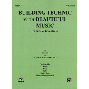 Applebaum, Samuel - Building Technique With Beautiful Music Volume 2 for Viola - Belwin/Mills Publication