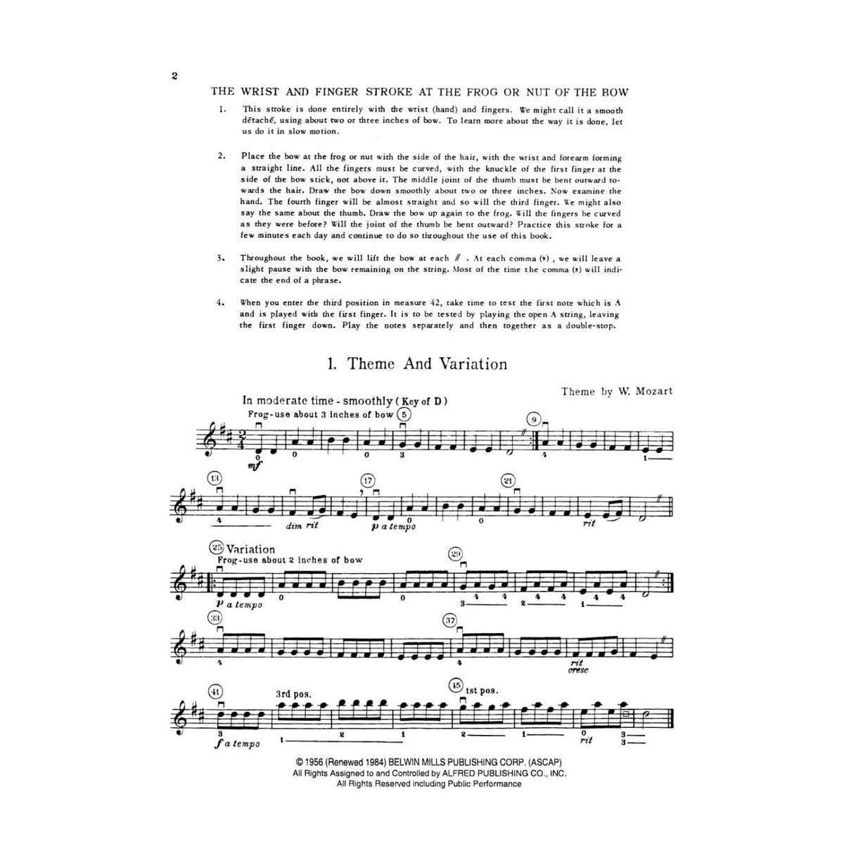 Applebaum, Samuel - Building Technique With Beautiful Music Volume 3 for Violin - Belwin/Mills Publication
