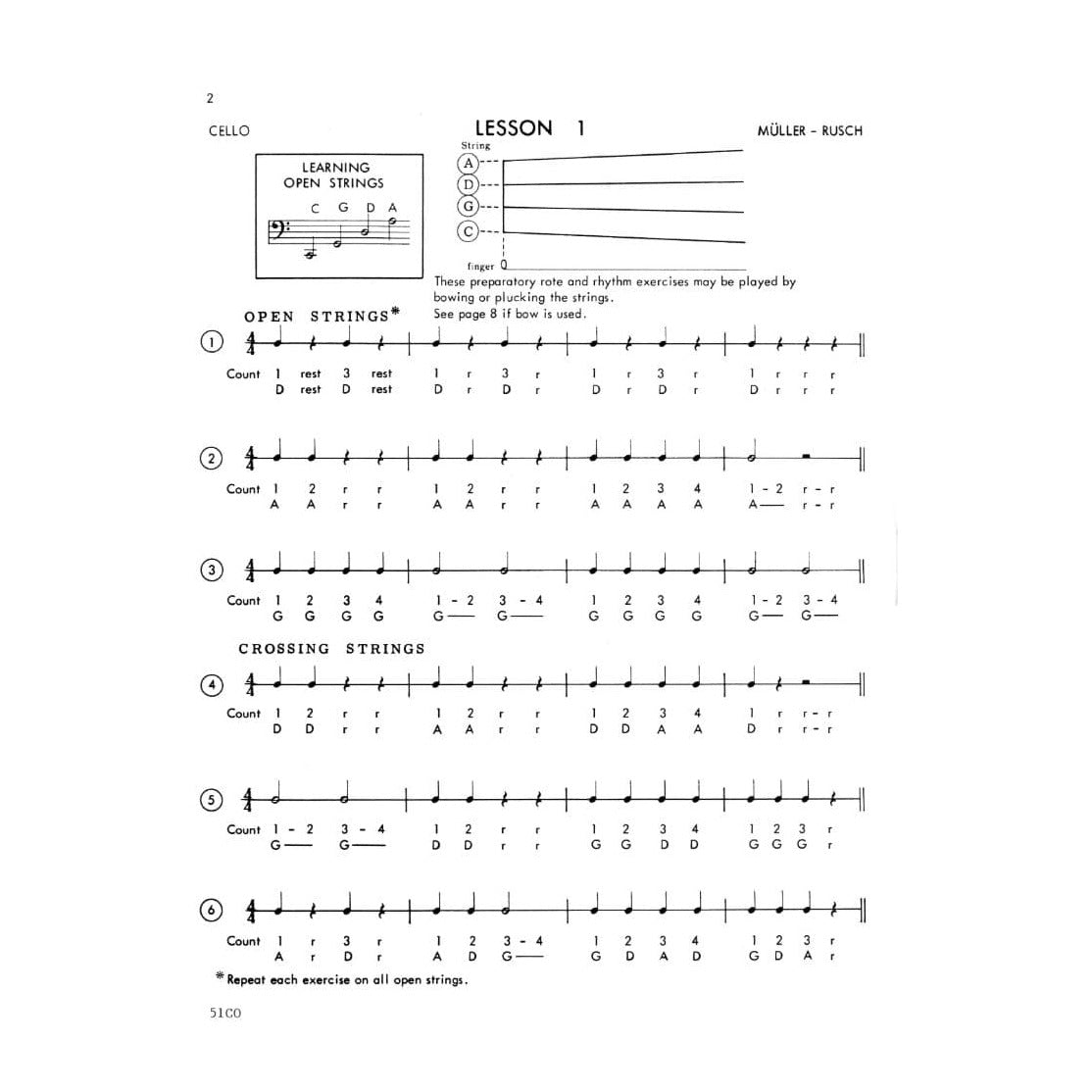 Müller/Rusch - String Method, Book 1 - Cello - Kjos Music Co