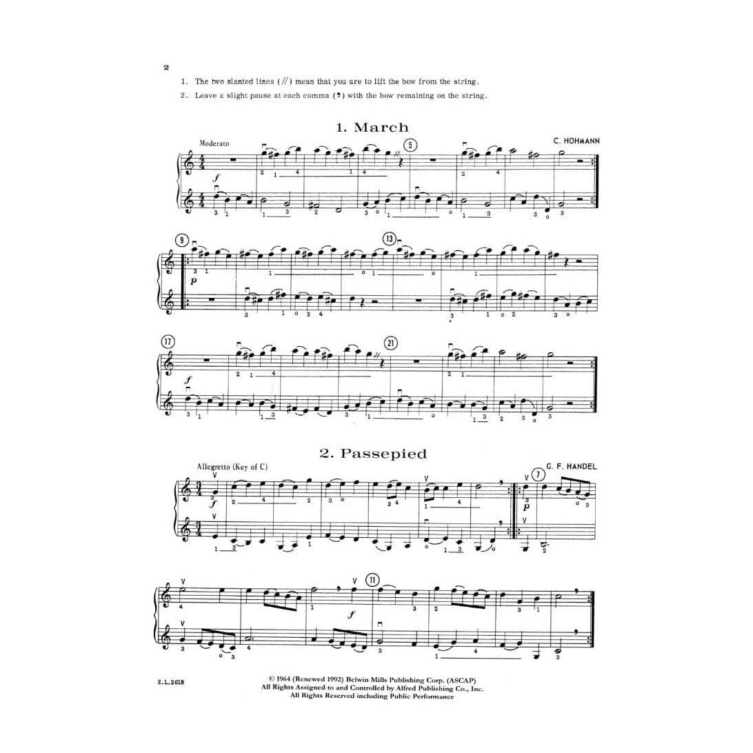 Applebaum, Samuel - Duets For Strings - Book 2 for Violin - Belwin/Mills Publication