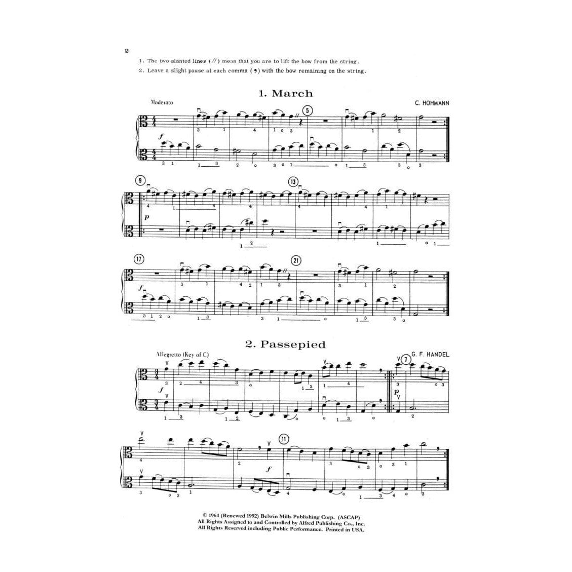Applebaum, Samuel - Duets For Strings - Book 2 for Viola - Belwin/Mills Publication
