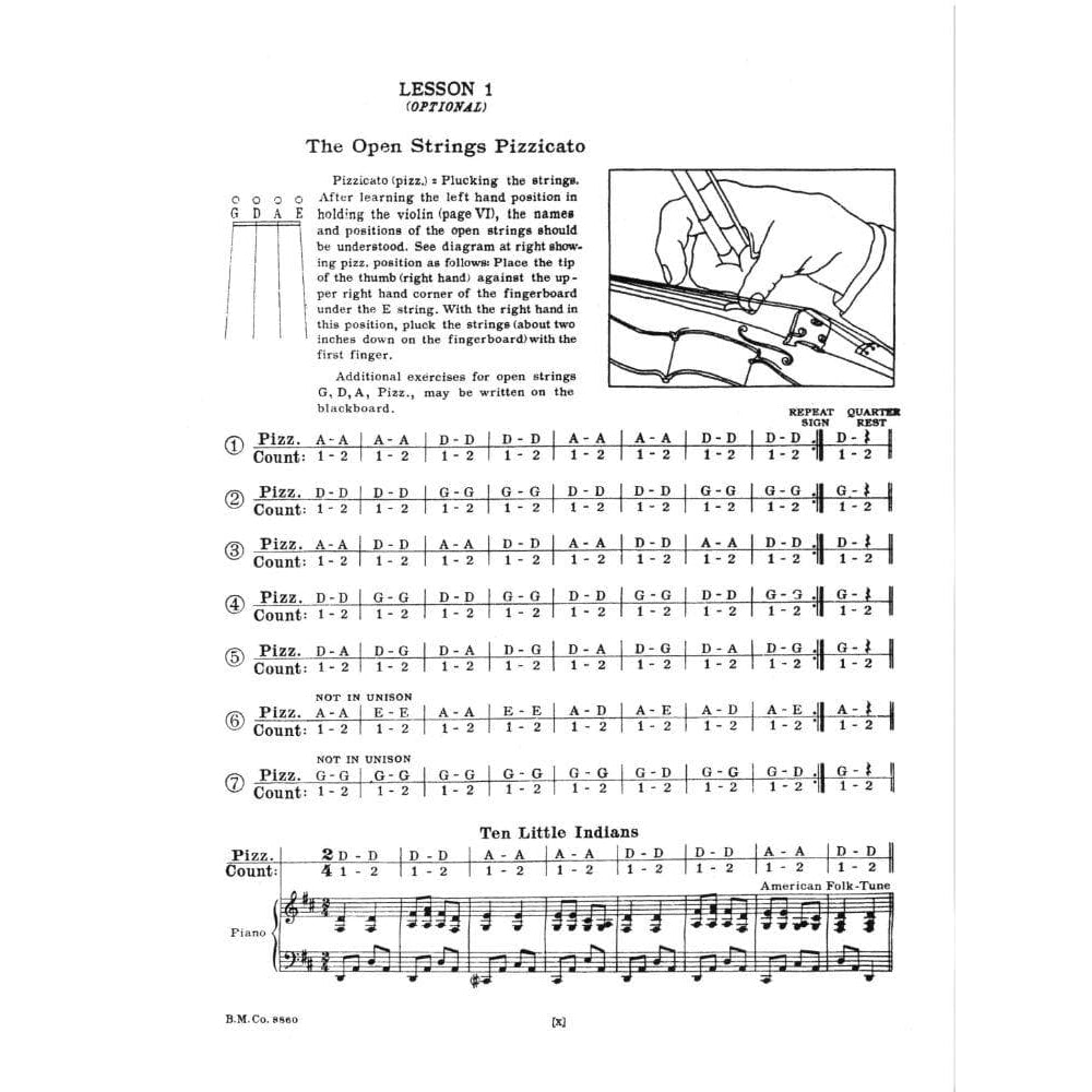 Herfurth, C Paul - A Tune A Day String Method, Book 1 - Violin - Boston Music Co