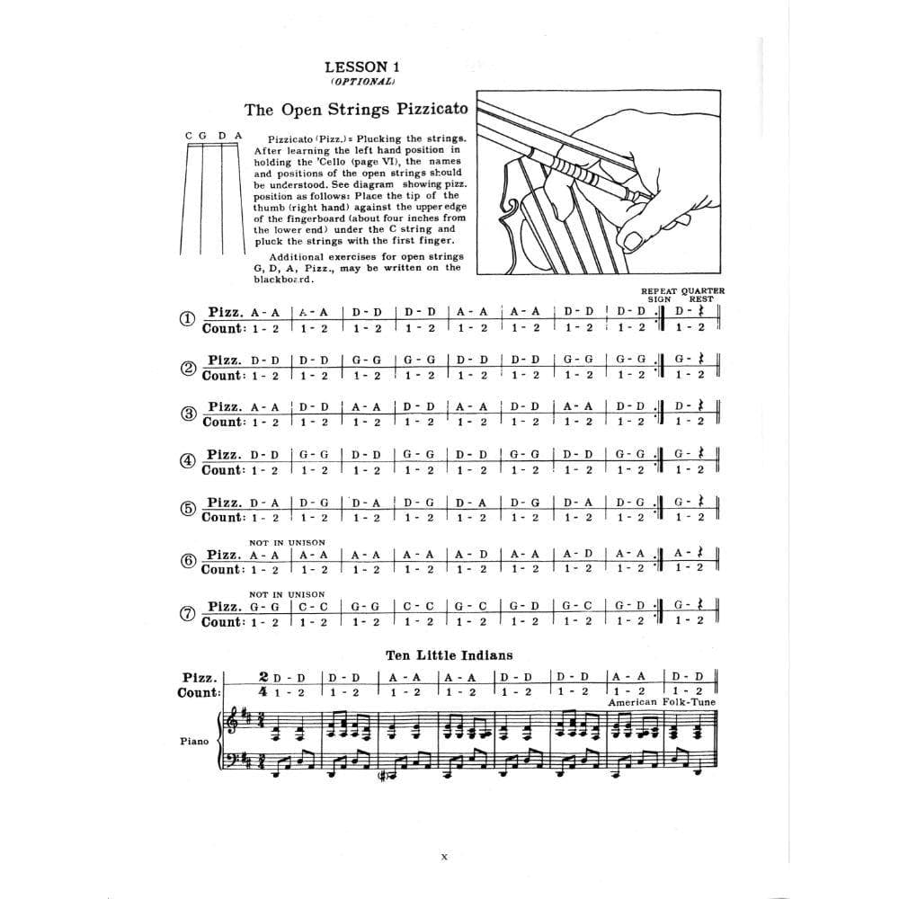 Herfurth, C Paul - A Tune A Day String Method, Book 1 - Cello - Boston Music Co