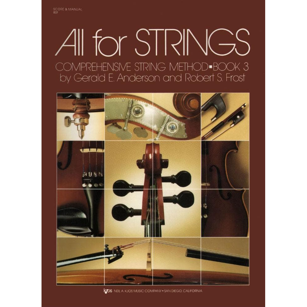 Anderson, Gerald - All For Strings Method, Book 3 - Score - Kjos Music Co.
