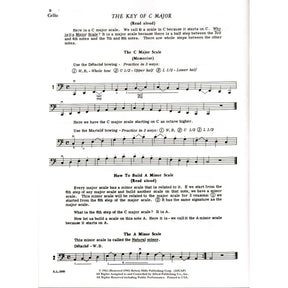 Applebaum, Samuel - Scales For Strings - Book 2 for Cello - Belwin/Mills Publication