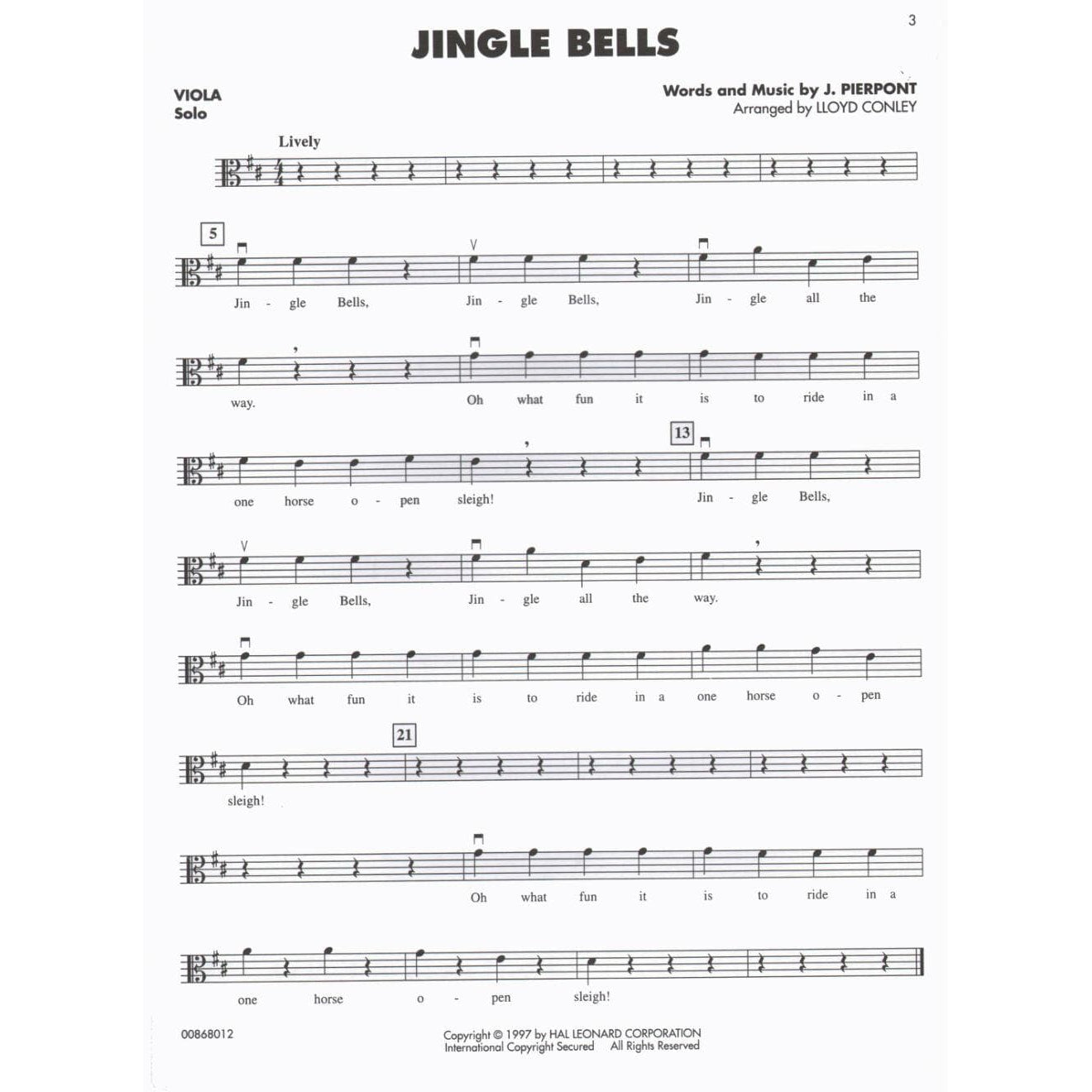 Christmas Favorites for Strings Book for Viola
