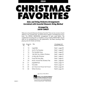Christmas Favorites for Strings Book for Cello