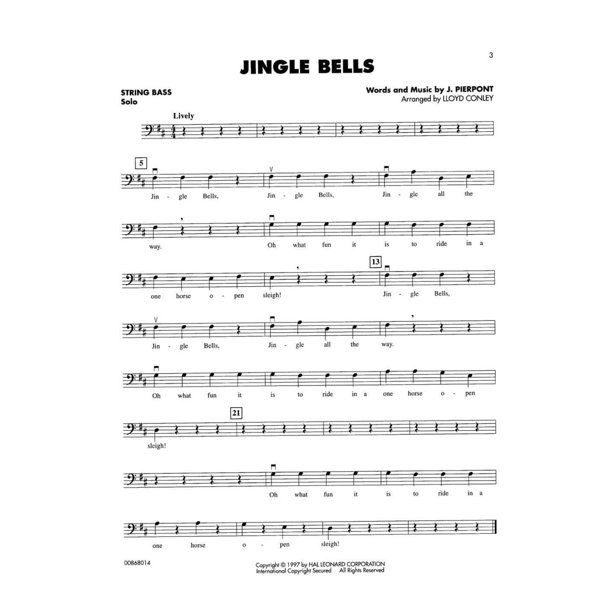 Christmas Favorites for Strings Book for String Bass