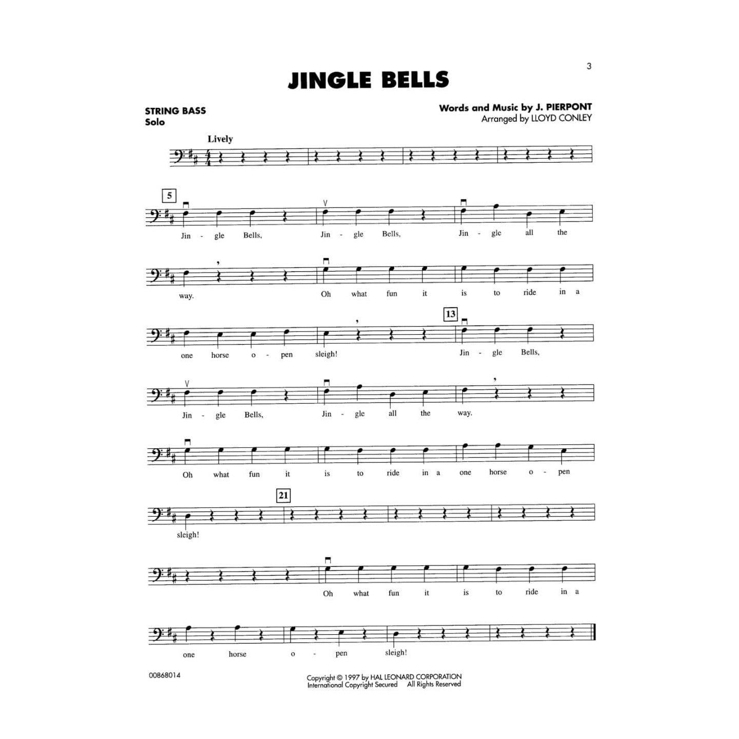 Christmas Favorites for Strings Book for String Bass