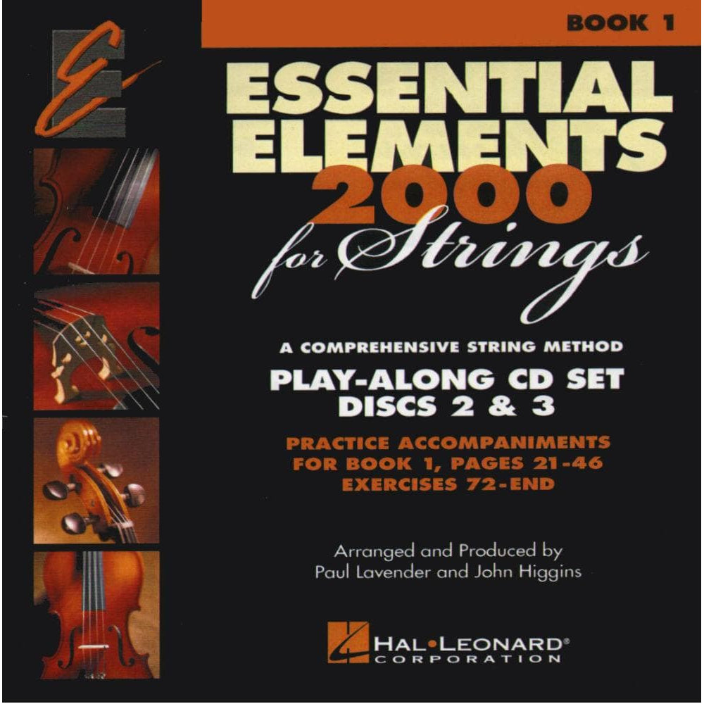 Essential Elements 2000 for Strings - Play-Along CDs 2 & 3 for Book 1 - by Allen/Gillespie/Hayes - Hal Leonard Publication