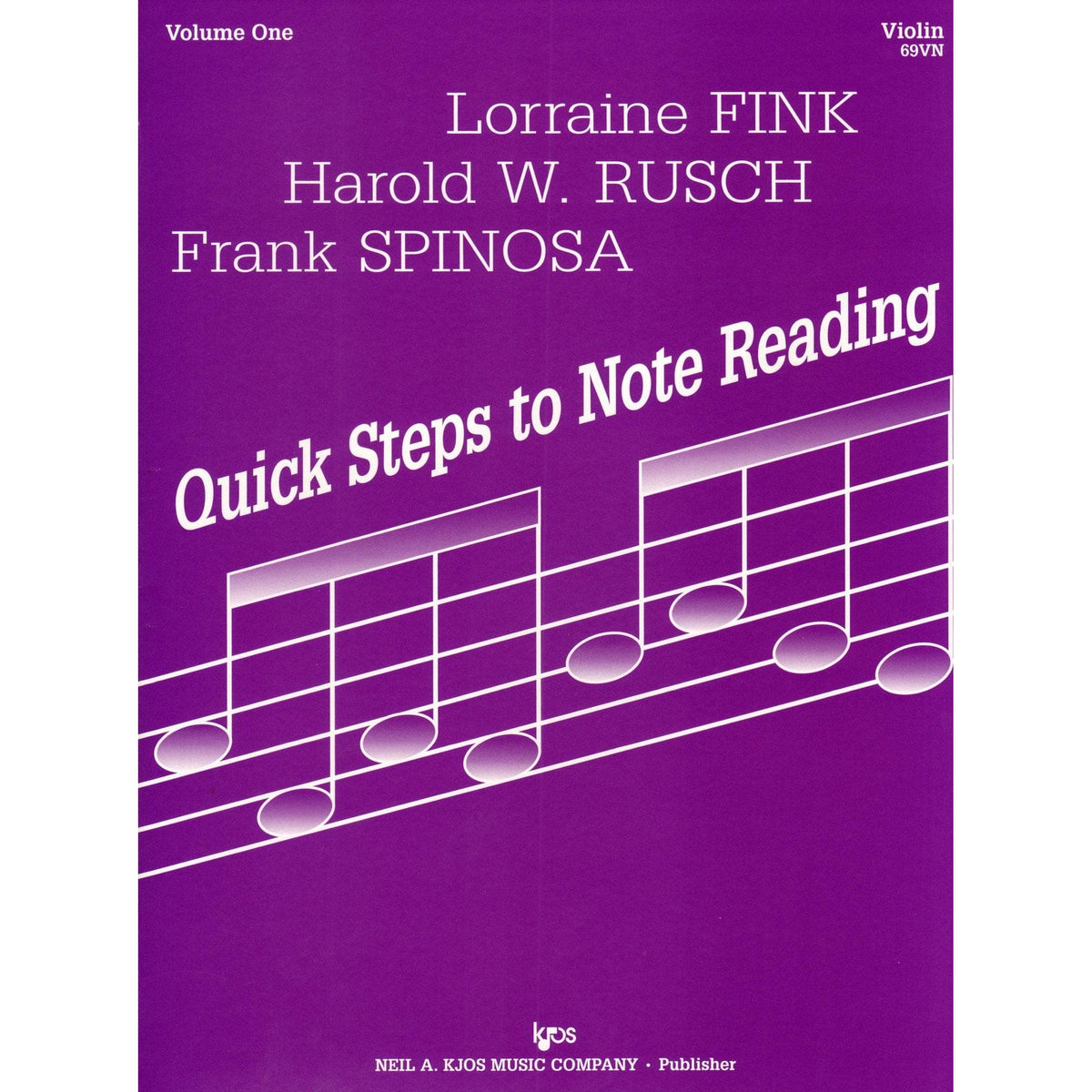 Fink/Müller/Rusch/Spinosa - Quick Steps To Note Reading, Book 1 - Violin - Neil A Kjos Music Co