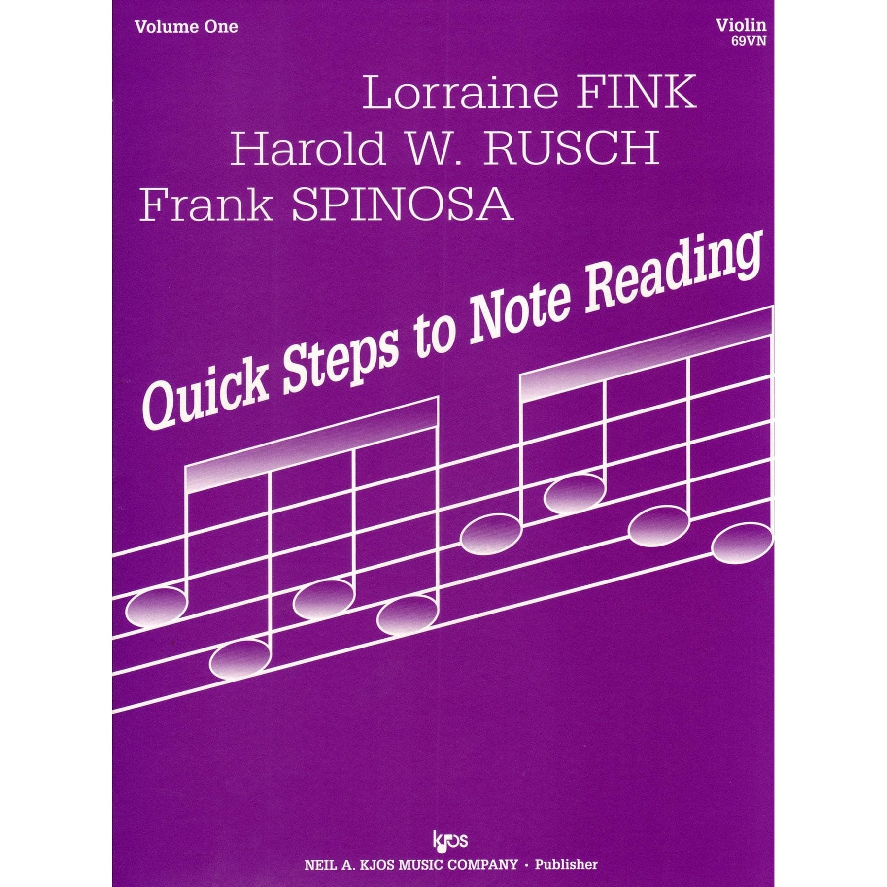 Fink/Müller/Rusch/Spinosa - Quick Steps To Note Reading, Book 1 - Violin - Neil A Kjos Music Co