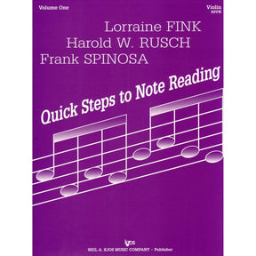 Fink/Müller/Rusch/Spinosa - Quick Steps To Note Reading, Book 1 - Violin - Neil A Kjos Music Co