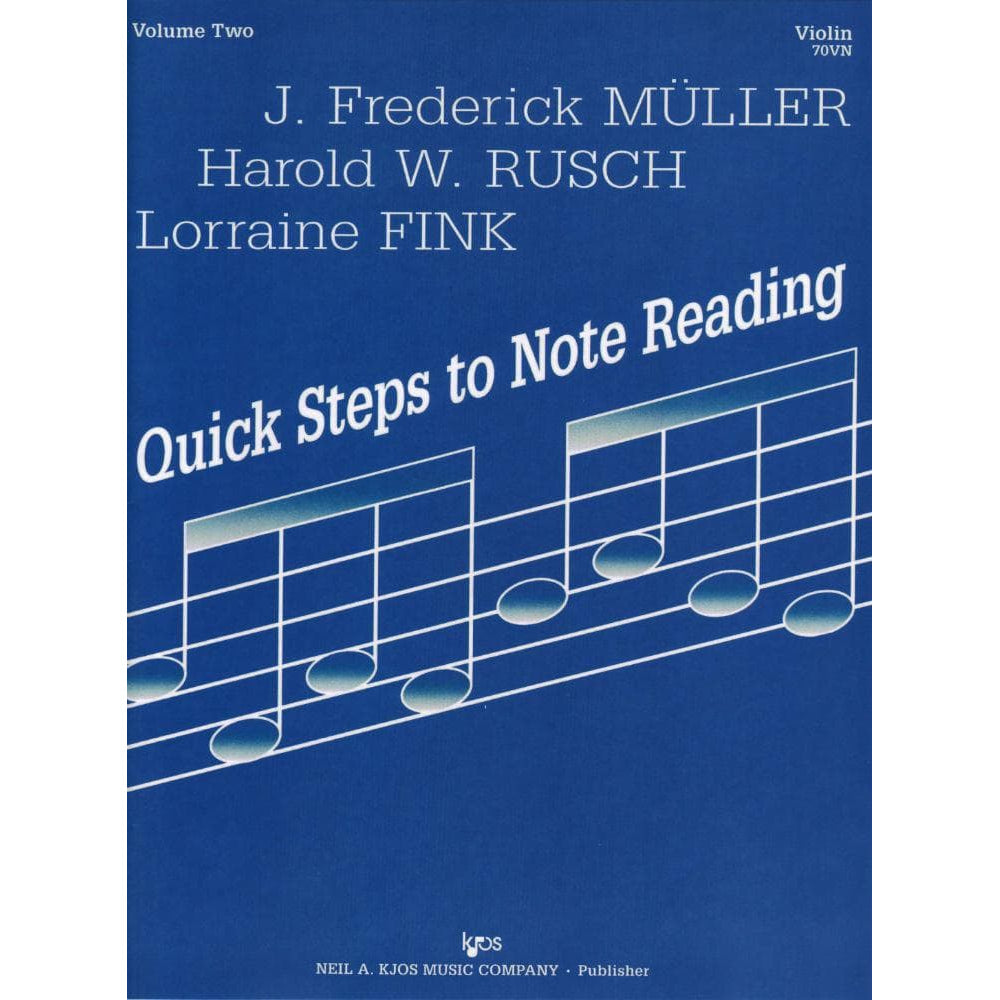 Fink/Müller/Rusch - Quick Steps To Note Reading, Book 2 - Violin - Neil A Kjos Music Co